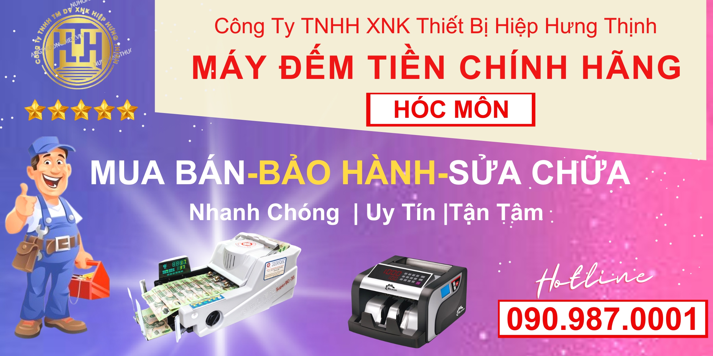 SỬA MÁY ĐẾM TIỀN TẠI HÓC MÔN